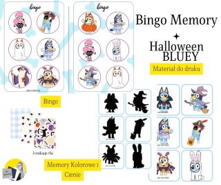 Bluey Halloween Bingo Memory