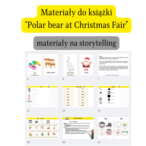 Materiały Polar Bear at Christmas Fair Materiały Polar Bear at Christmas Fair