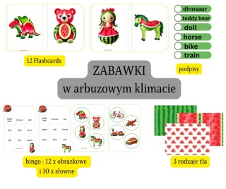 Zabawki w arbuzowym klimacie